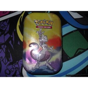 Pokemon TCG Mewtwo Tin 2022 Collectible Trading Card Game Storage Factory SEALED